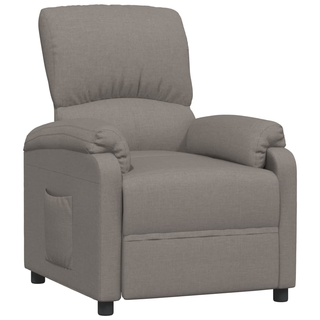 Relaxsessel Taupe Stoff