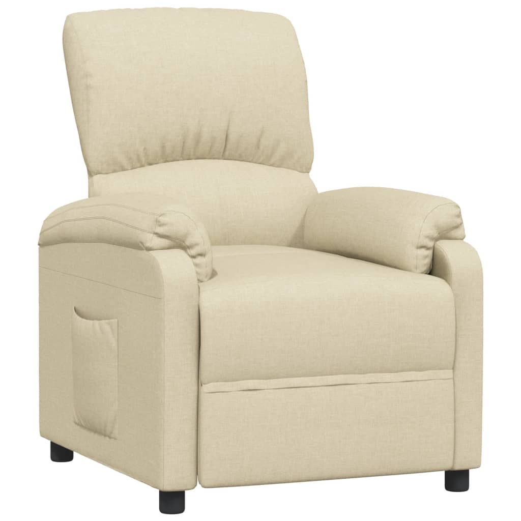 Relaxsessel Creme Stoff