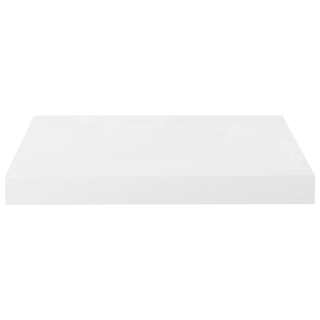 Étagère flottante blanche brillante 40x23x3,8 cm MDF