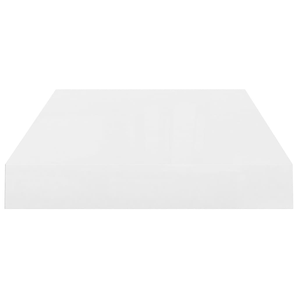 Étagère flottante blanche brillante 40x23x3,8 cm MDF