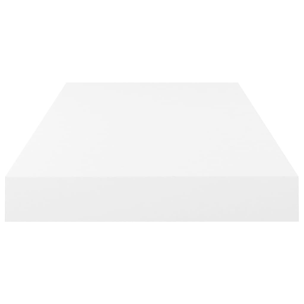 Étagères flottantes, 4 pièces, blanc brillant, 50 x 23 x 3,8 cm, MDF