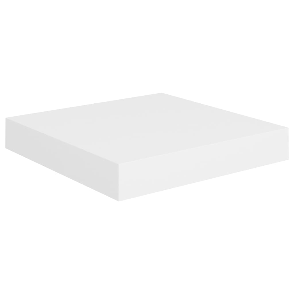 Étagères flottantes, lot de 4, blanc, 23 x 23,5 x 3,8 cm, MDF