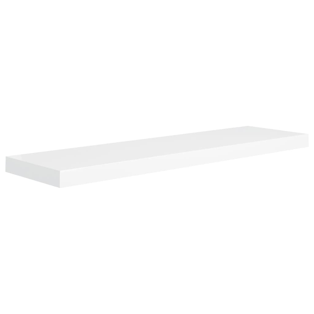 Étagères flottantes, lot de 4, blanc, 90 x 23,5 x 3,8 cm, MDF