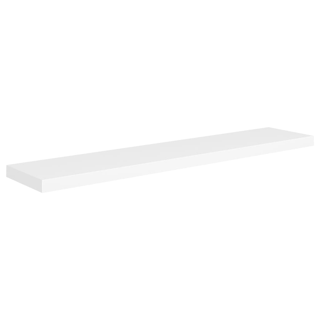 Étagères flottantes, lot de 2, blanc, 120 x 23,5 x 3,8 cm, MDF