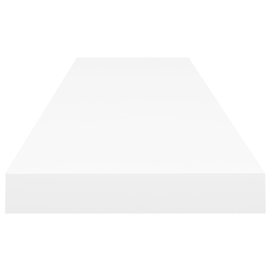 Étagères flottantes, lot de 2, blanc, 120 x 23,5 x 3,8 cm, MDF