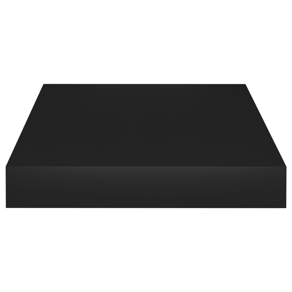Étagère flottante noire 23x23,5x3,8 cm MDF