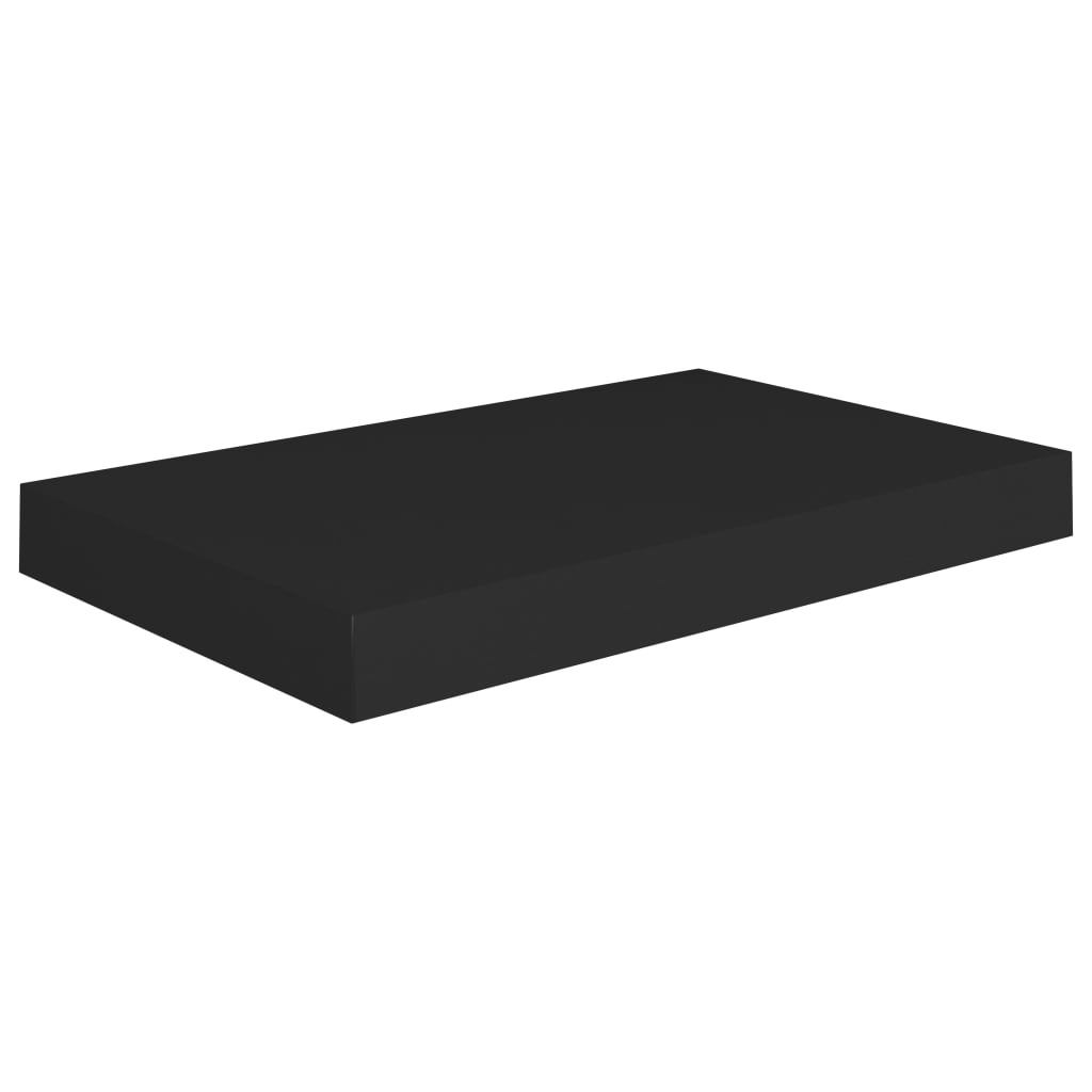 Étagères flottantes, lot de 4, noir, 40 x 23 x 3,8 cm, MDF