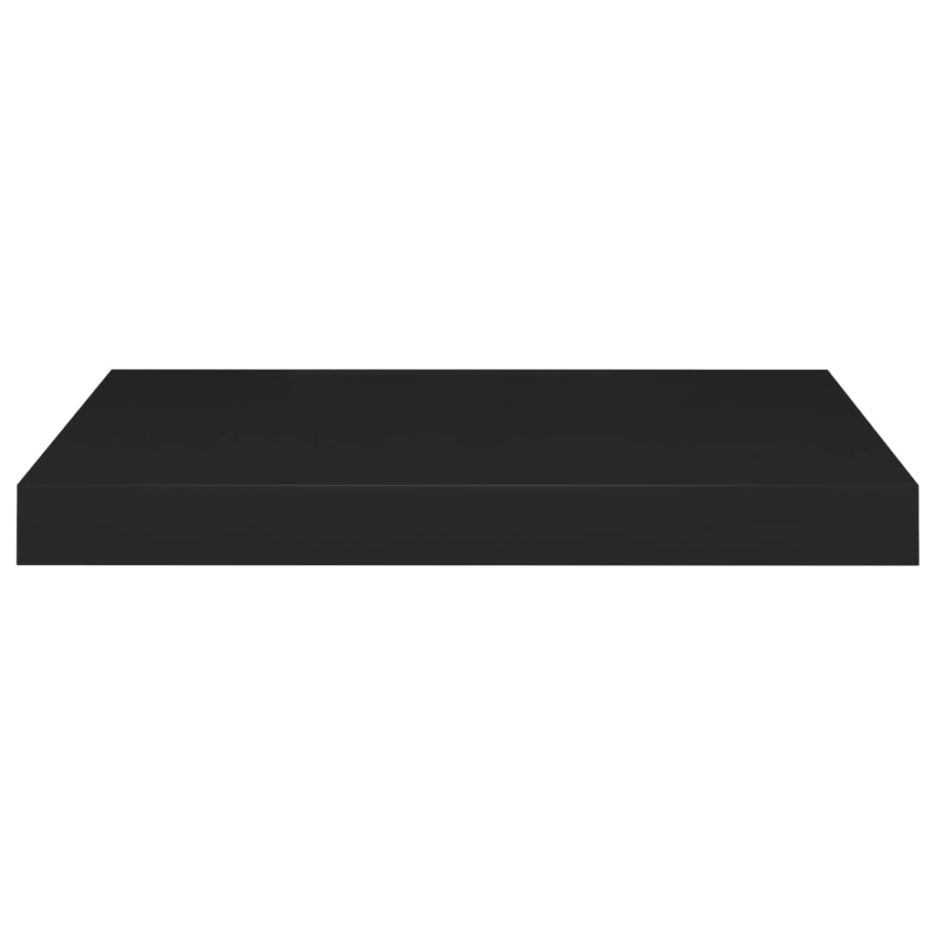 Étagères flottantes, lot de 4, noires, 50 x 23 x 3,8 cm, MDF