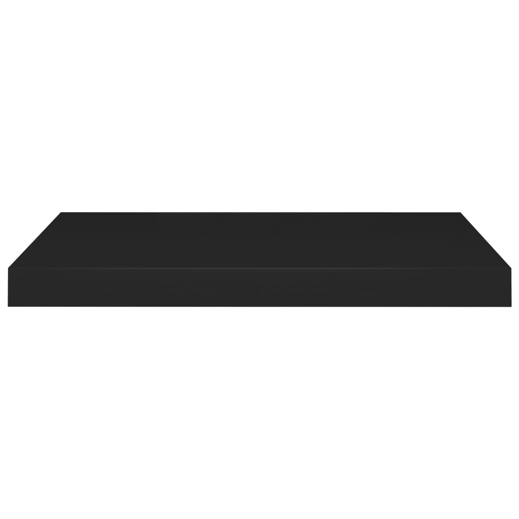 Étagères flottantes, lot de 2, noires, 60 x 23,5 x 3,8 cm, MDF