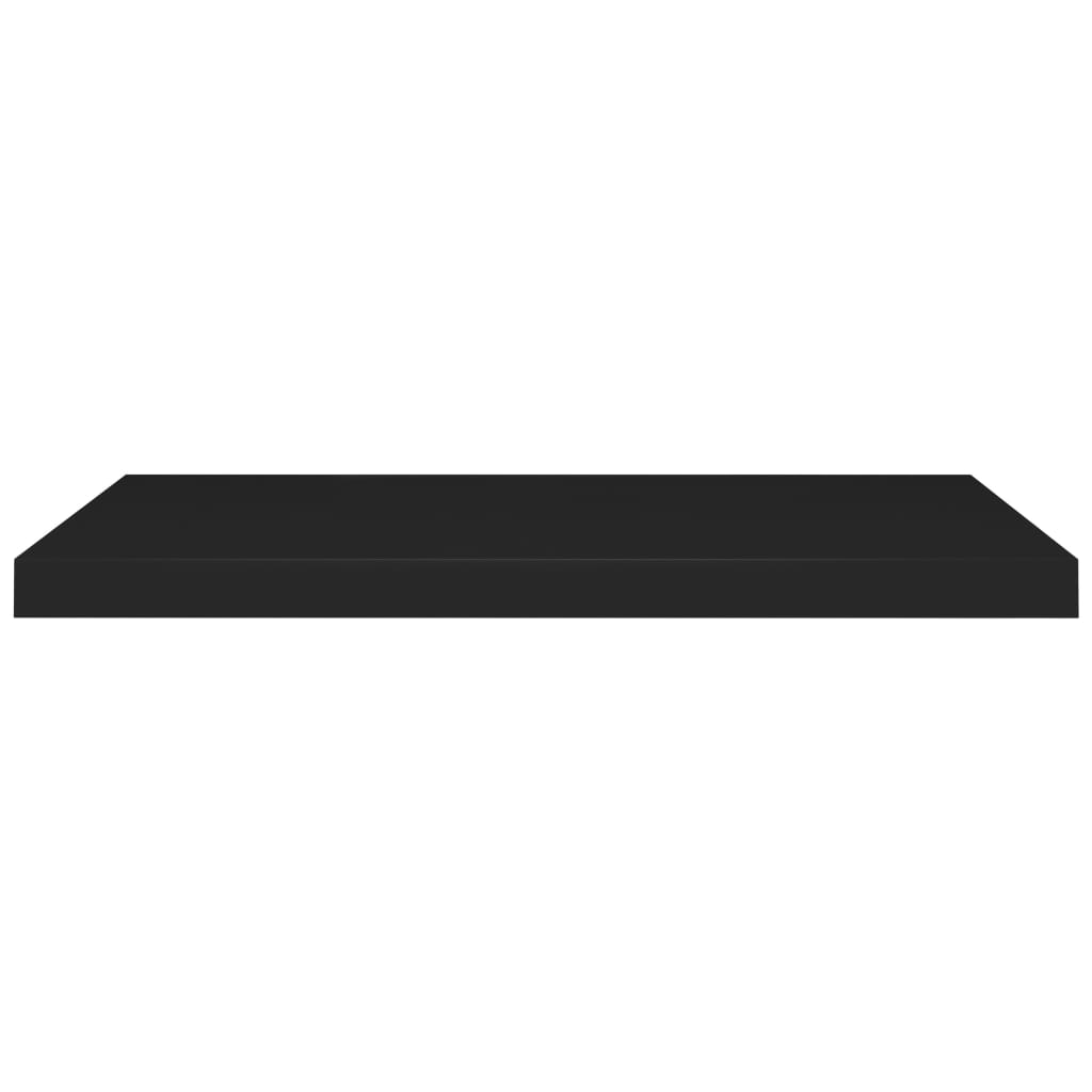Étagère flottante noire 80x23,5x3,8 cm MDF