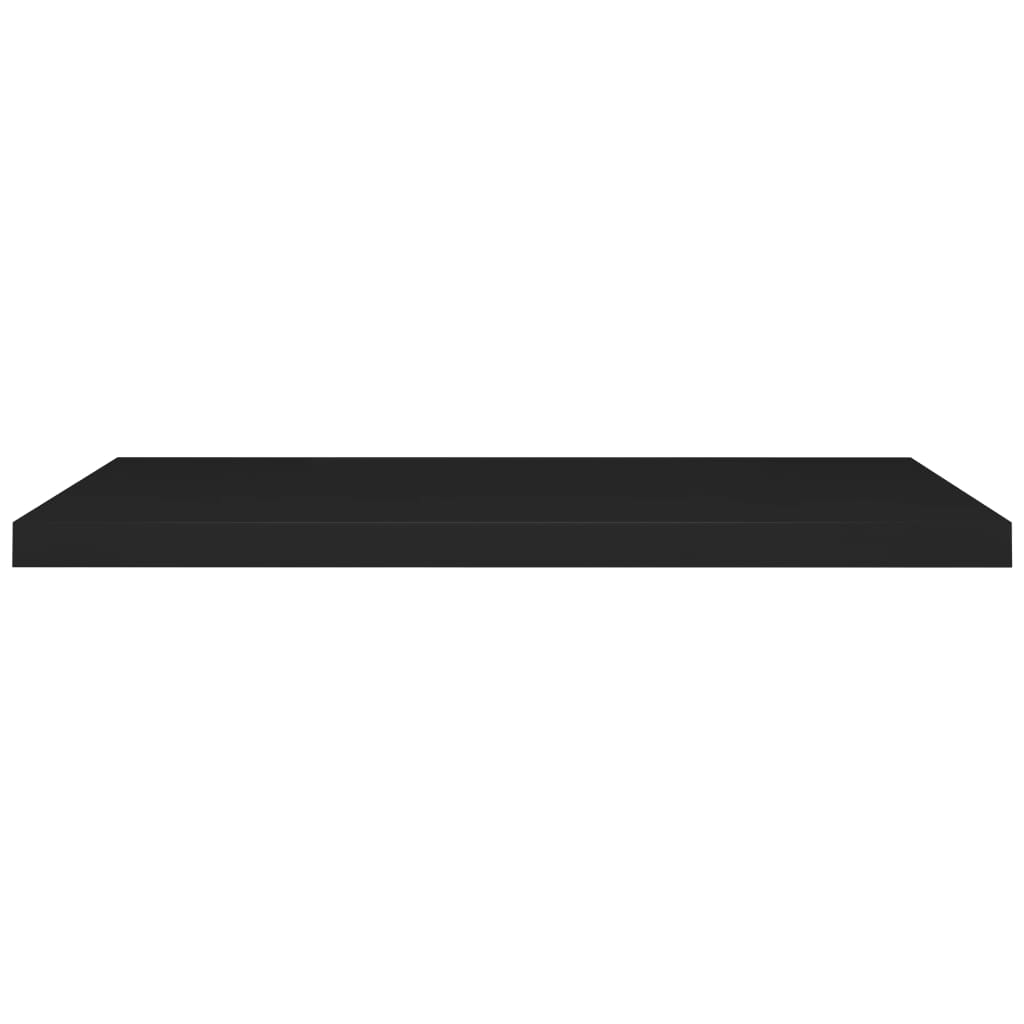 Étagères flottantes, lot de 4, noir, 90 x 23,5 x 3,8 cm, MDF
