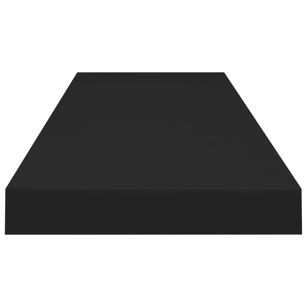 Étagères flottantes, lot de 4, noir, 90 x 23,5 x 3,8 cm, MDF