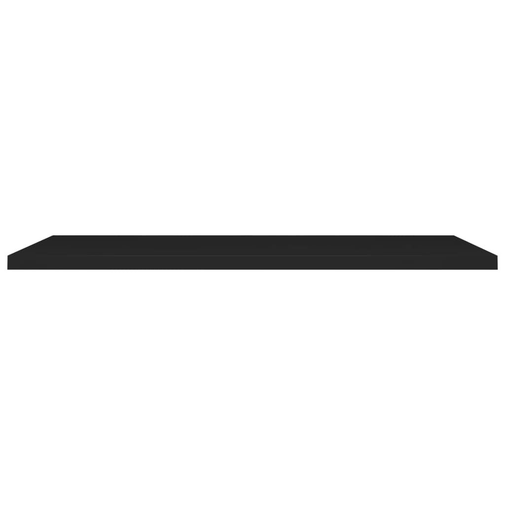 Étagère flottante noire 120x23,5x3,8 cm MDF