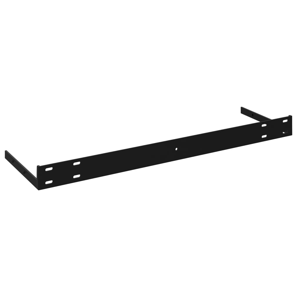 Étagères flottantes, lot de 4, noir, 120 x 23,5 x 3,8 cm, MDF