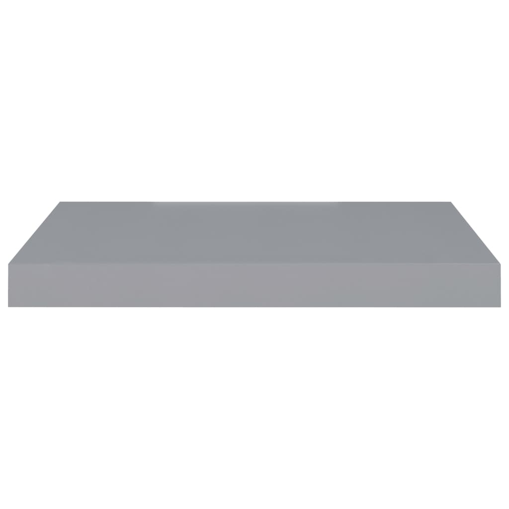 Floating shelves 4 pcs. Grey 50x23x3.8 cm MDF