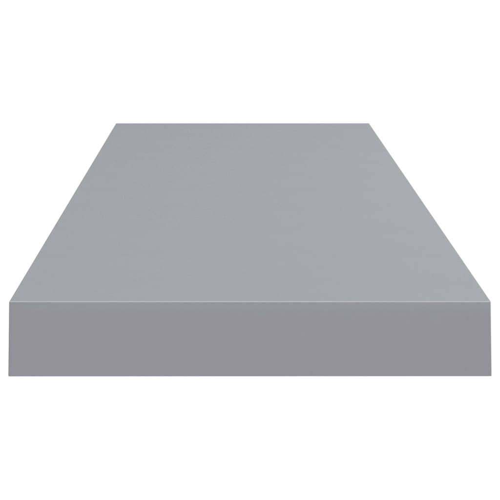 Étagères flottantes, lot de 2, gris, 80 x 23,5 x 3,8 cm, MDF