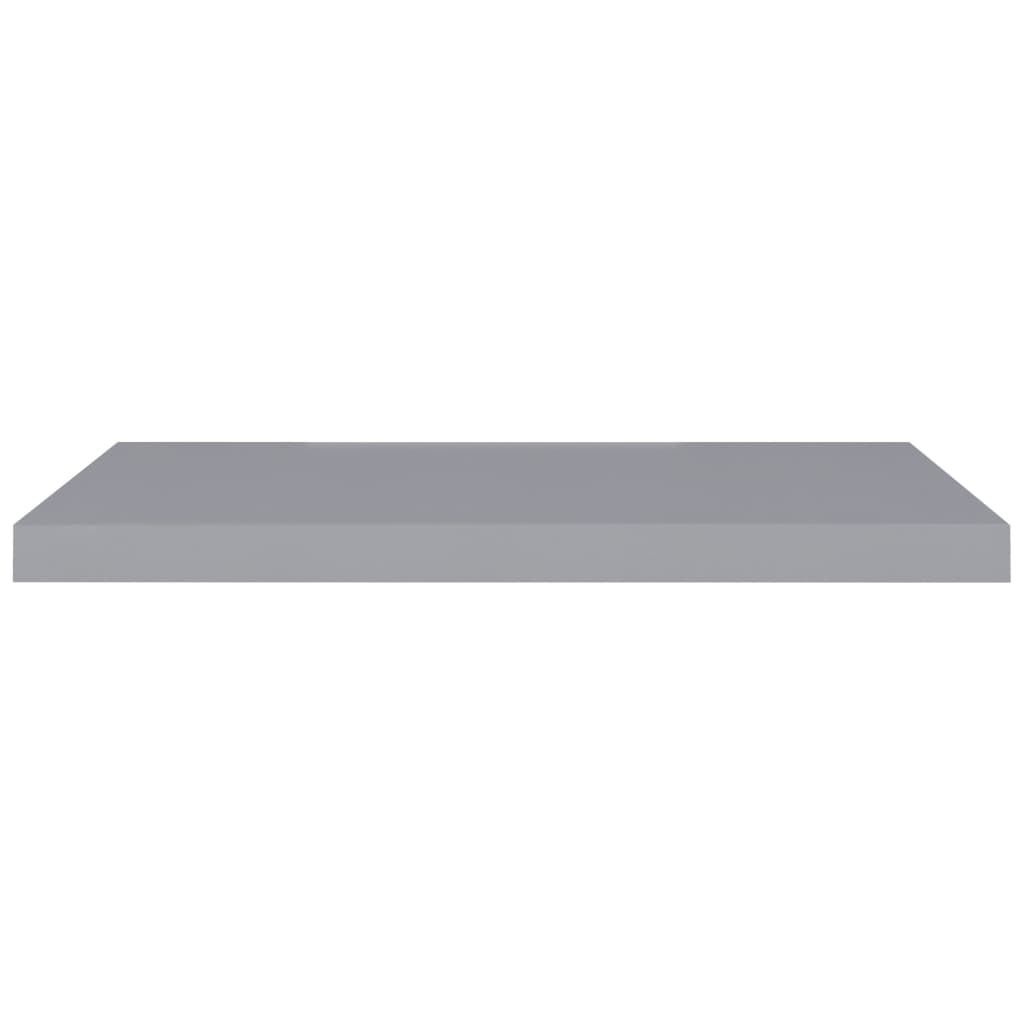 Floating shelves 4 pcs. Grey 80x23.5x3.8 cm MDF