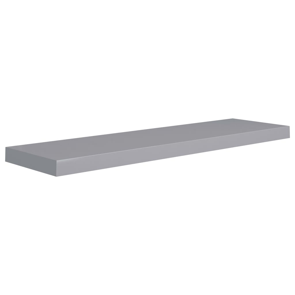 Étagère flottante grise 90x23,5x3,8 cm MDF