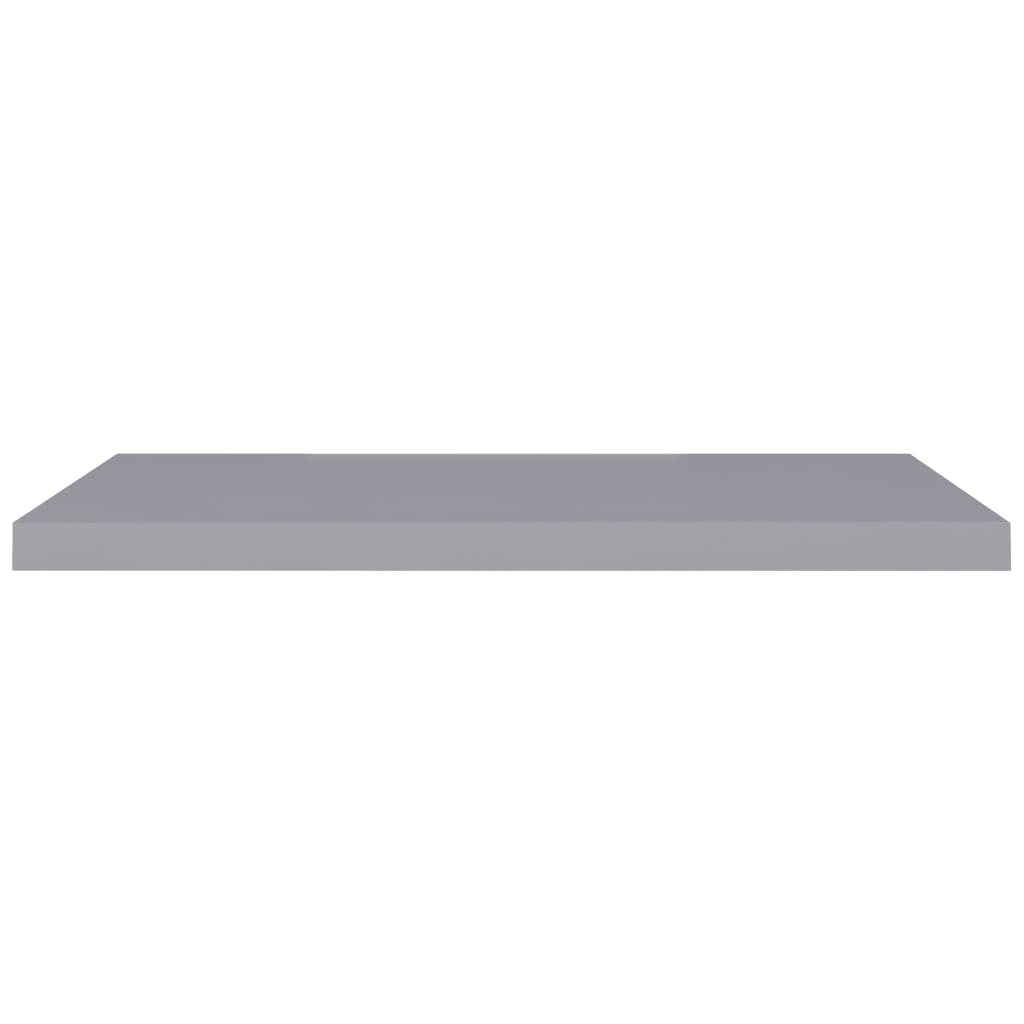 Étagères murales flottantes, lot de 2, gris, 90 x 23,5 x 3,8 cm, MDF
