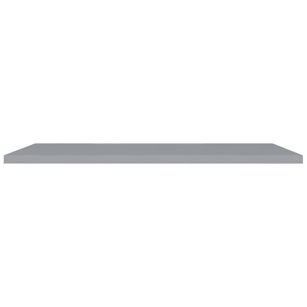 Étagères murales flottantes, lot de 2, gris, 120 x 23,5 x 3,8 cm, MDF