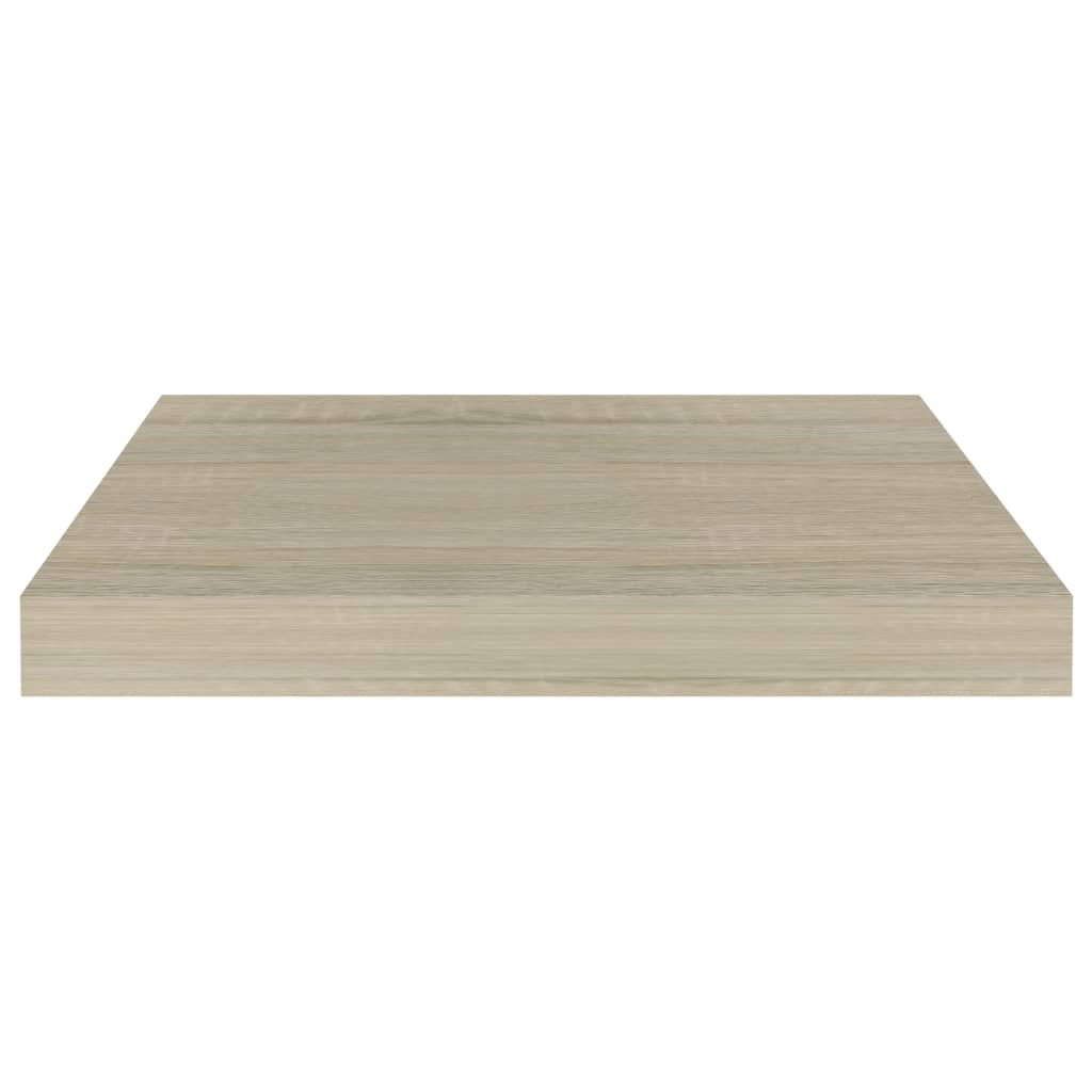 Étagères murales flottantes, 4 pièces, MDF, couleur chêne, 40 x 23 x 3,8 cm