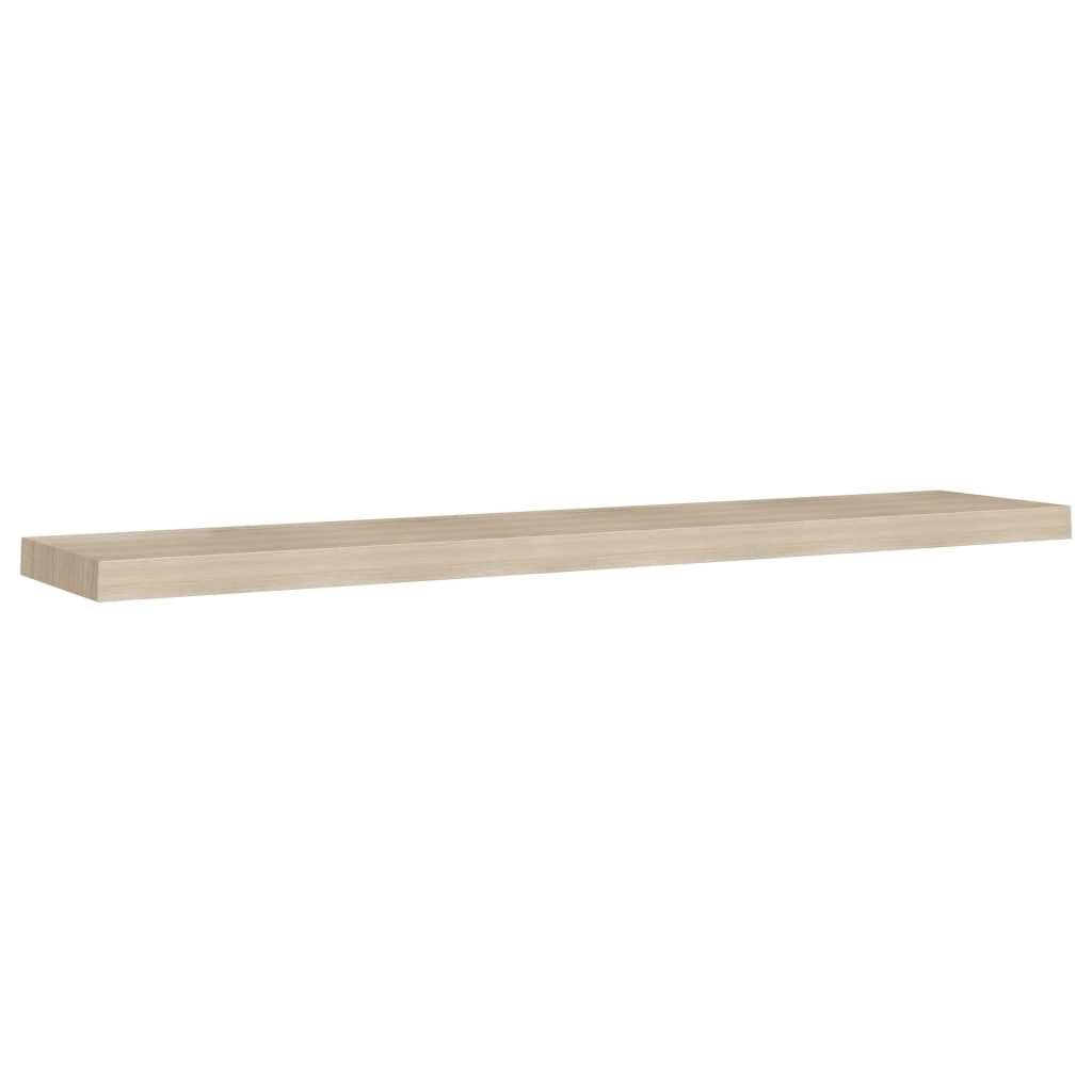 Floating shelves 4 pcs. Oak look 120x23.5x3.8 cm MDF