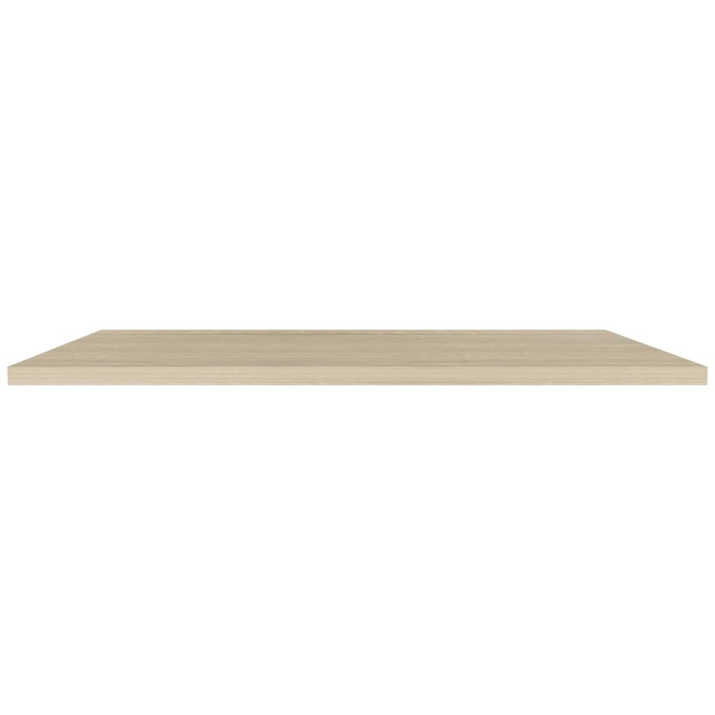 Floating shelves 4 pcs. Oak look 120x23.5x3.8 cm MDF