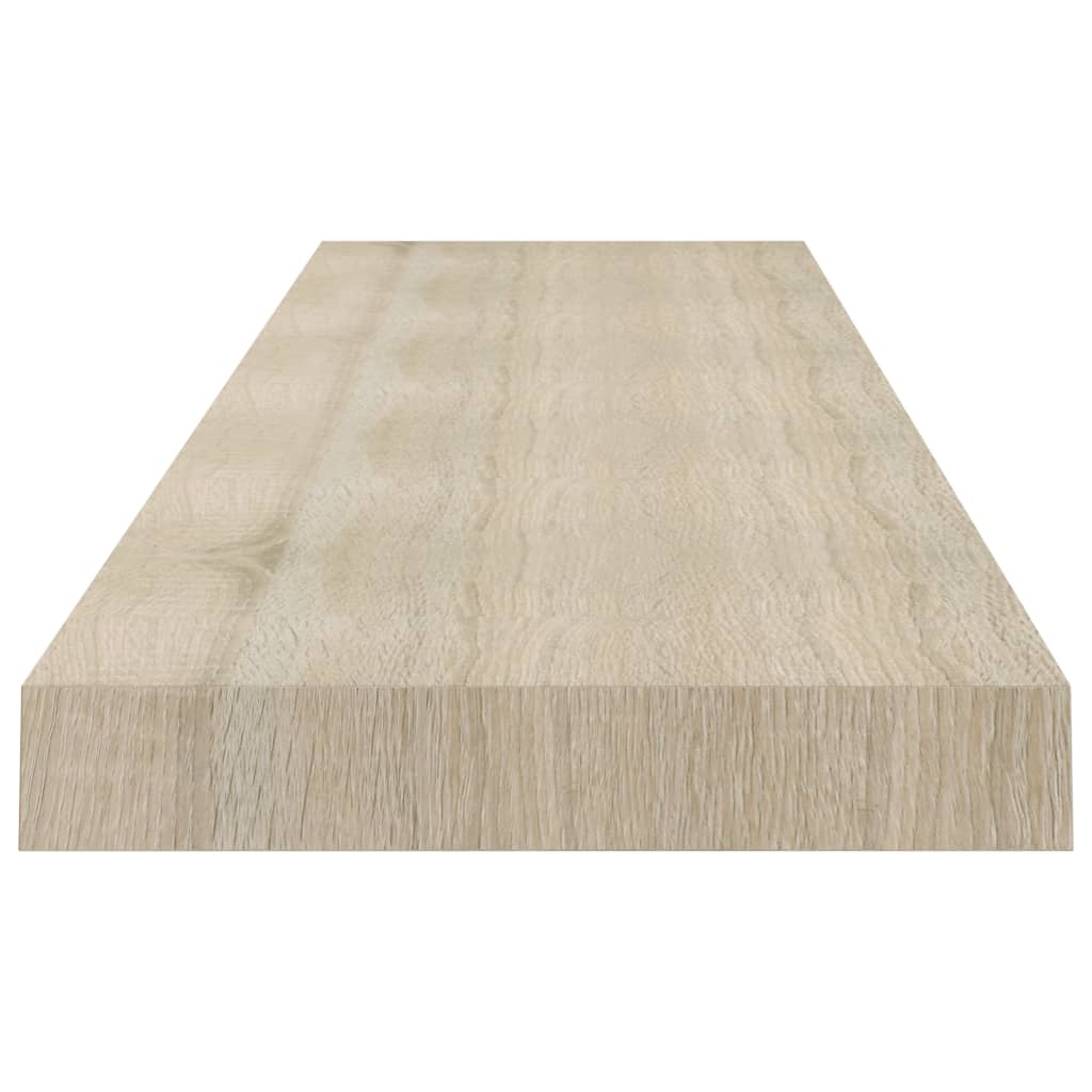 Floating shelves 4 pcs. Oak look 120x23.5x3.8 cm MDF