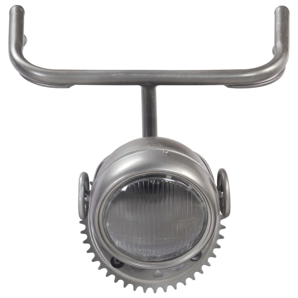 Wandlampe im Fahrradteil-Design Eisen