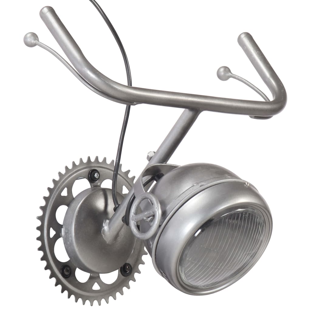 Wandlampe im Fahrradteil-Design Eisen