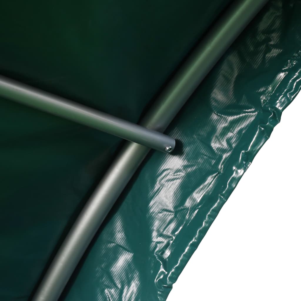 Pasture tent PVC 3.7x3.7 m Green