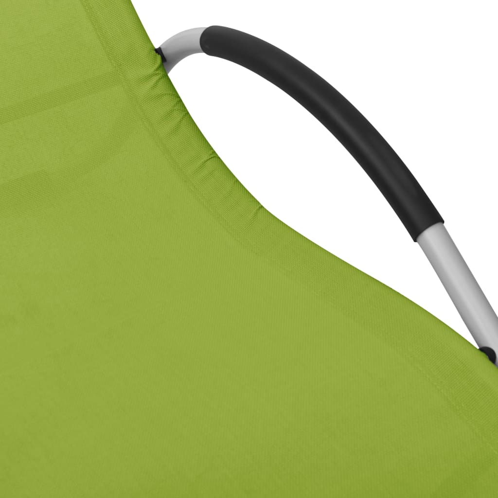 Sonnenliegen Textilene 2 Stk. Grün und Grau