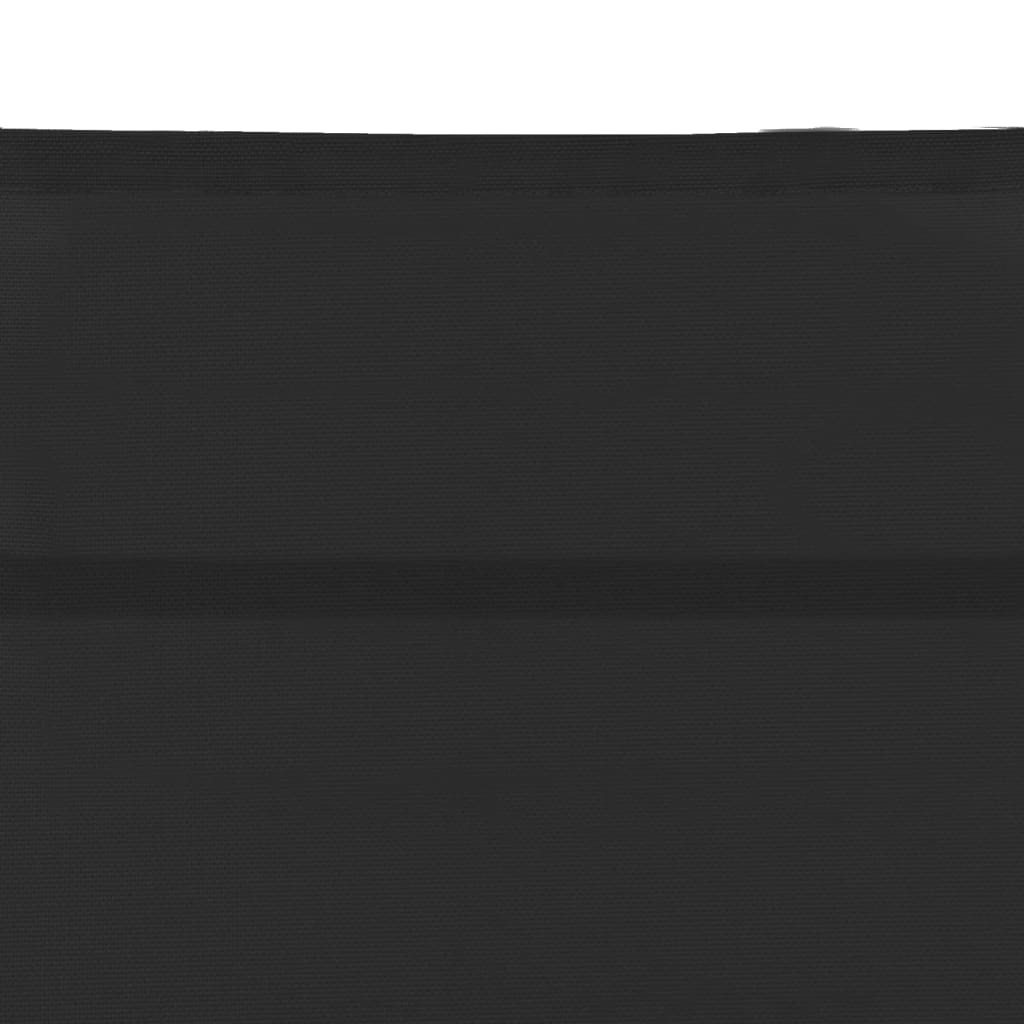Bain de soleil en textilène et aluminium noir
