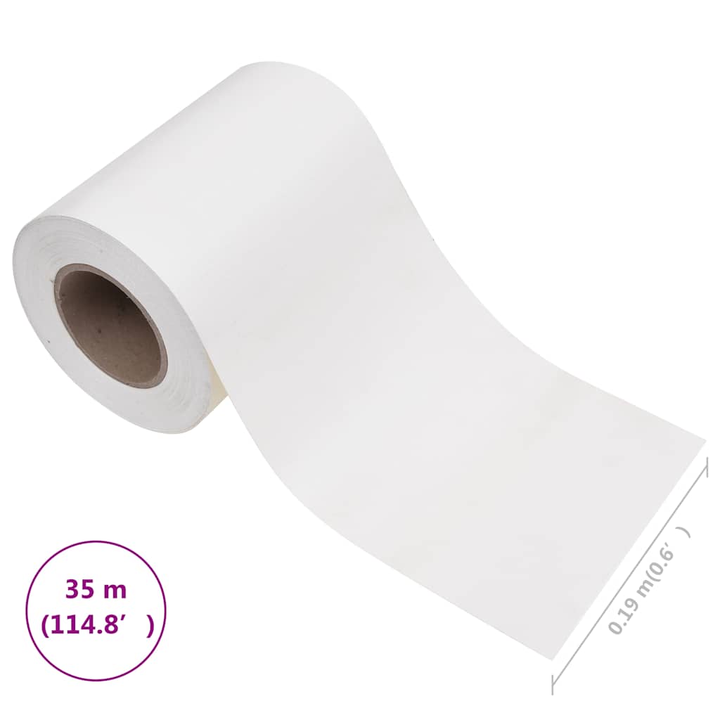 Sichtschutzleiste PVC 35 x 0,19 m Weiß