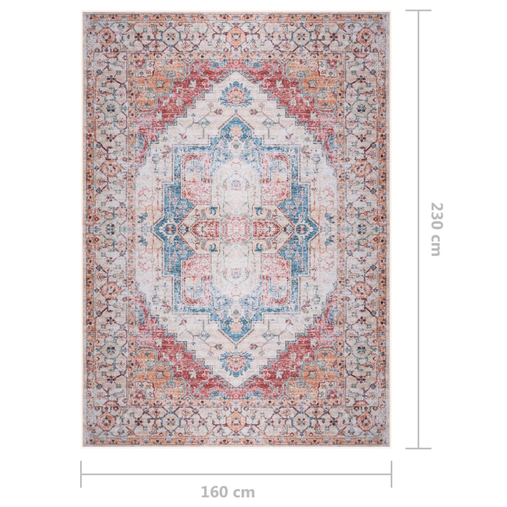 Teppich Bedruckt Mehrfarbig 160x230 cm Stoff