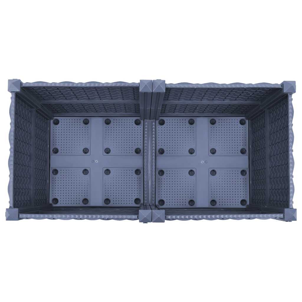 Jardinière surélevée 80x40x38 cm en polypropylène