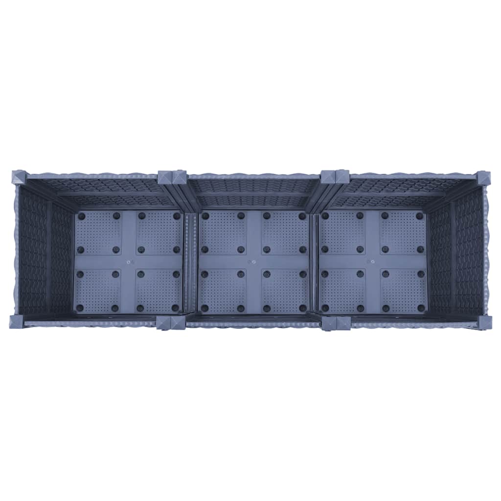 Jardinière surélevée 120x40x38 cm en polypropylène