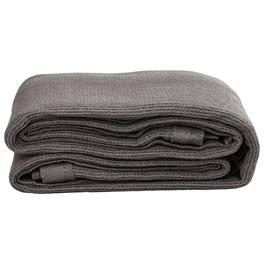 Tent carpet 250x250 cm anthracite HDPE