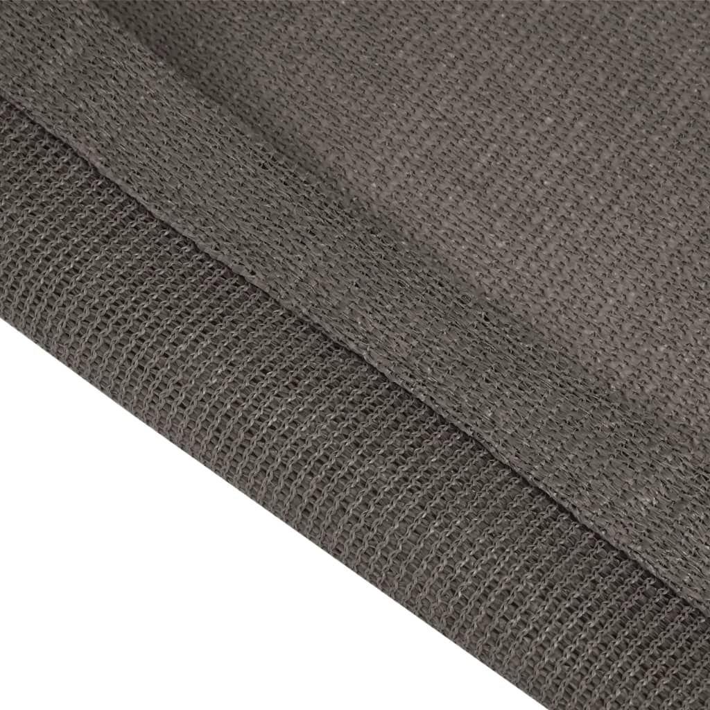Tent carpet 250x250 cm anthracite HDPE