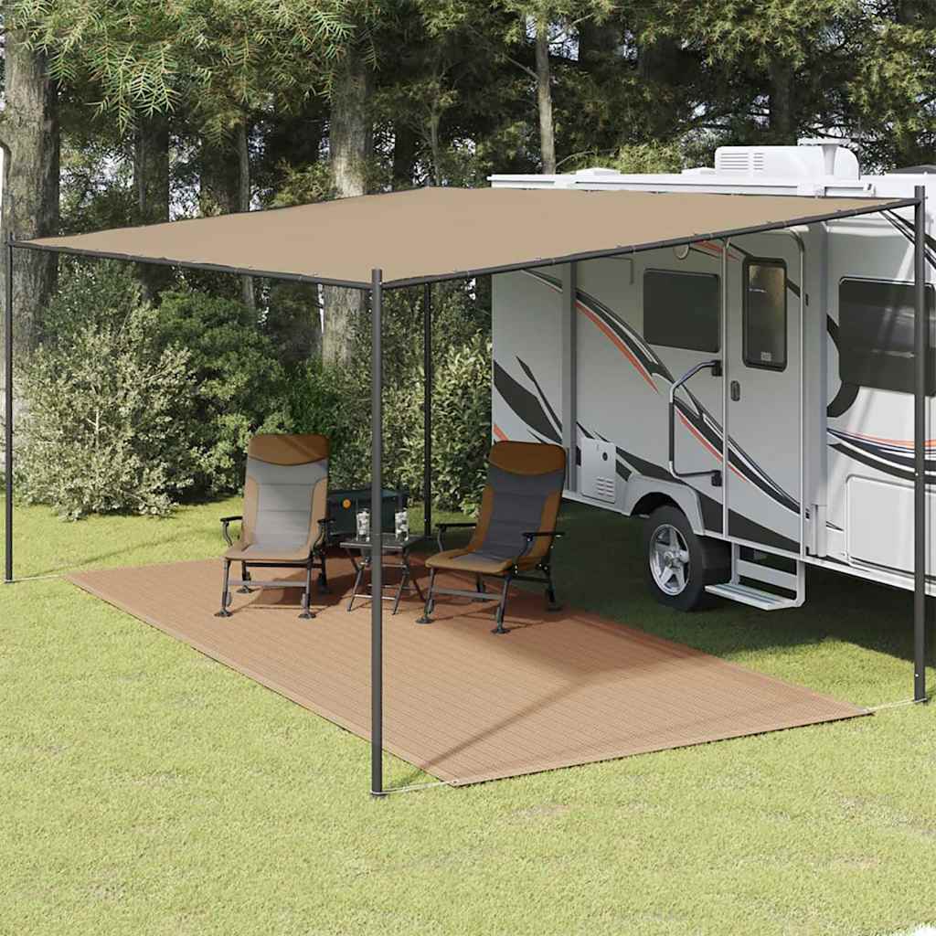 Zeltteppich 250x500 cm Taupe