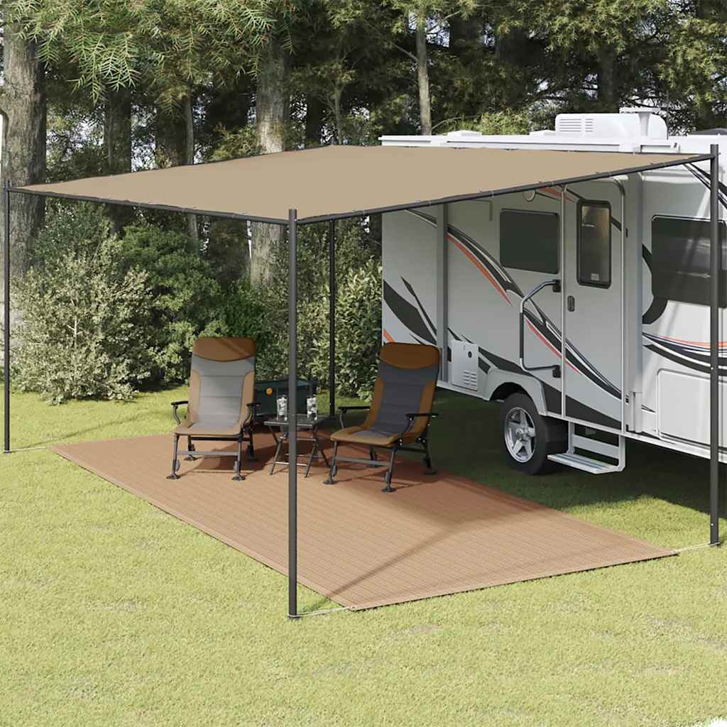 Zeltteppich 250x550 cm Taupe