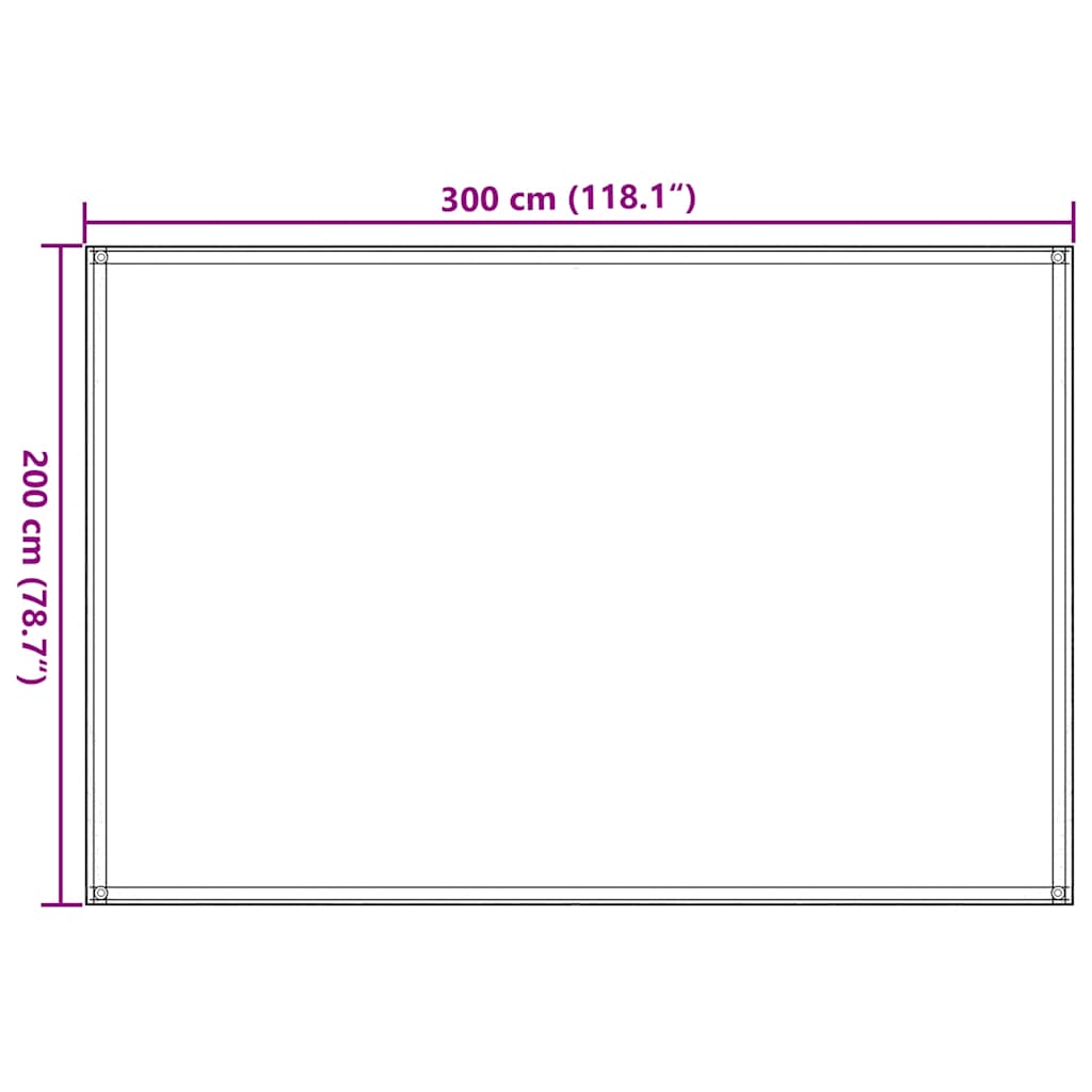 Tent carpet 200x300 cm beige