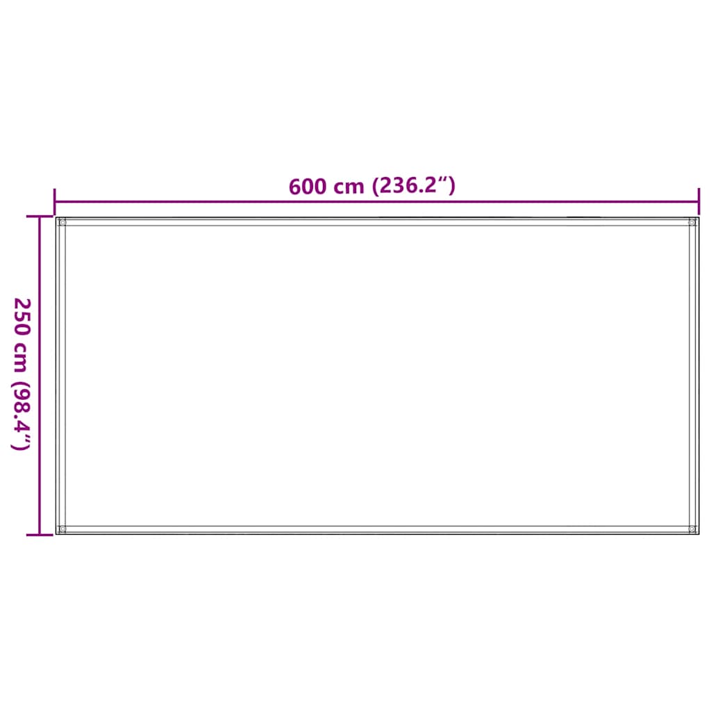 Tent carpet 250x600 cm beige