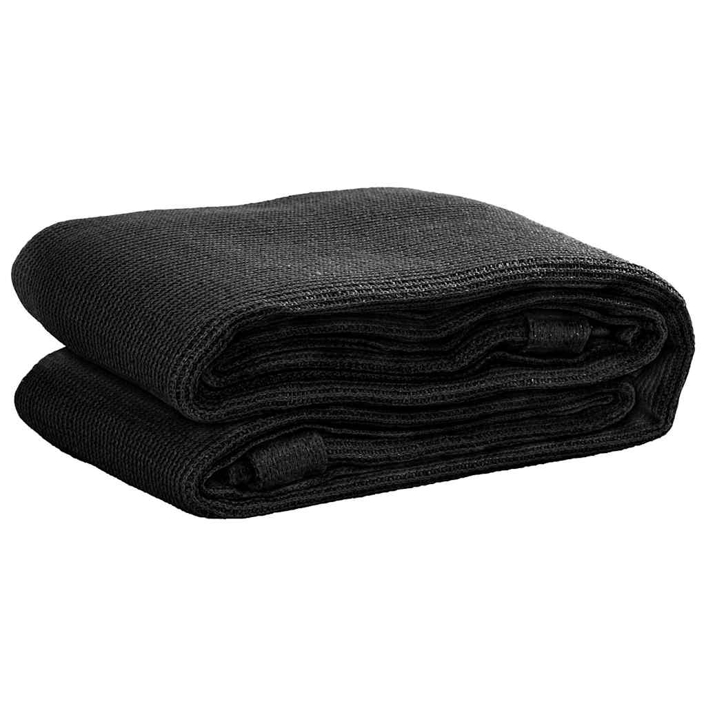 Tent carpet 400x400 cm black HDPE