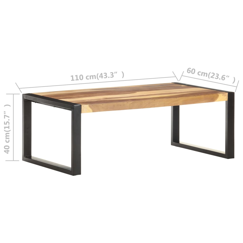 Couchtisch 110x60x40 cm Massivholz