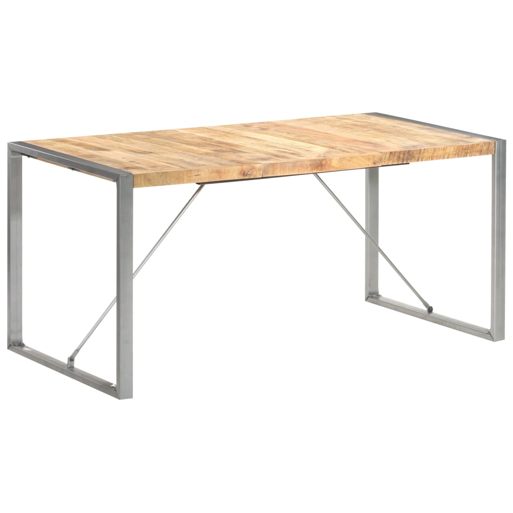 Esstisch 160x80x75 cm Raues Mango-Massivholz