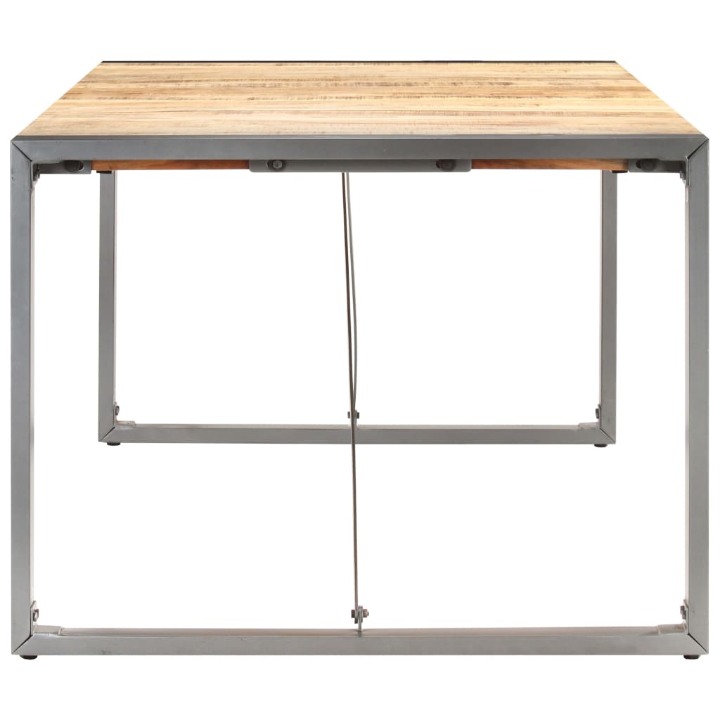 Dining table 200x100x75 cm rough mango solid wood