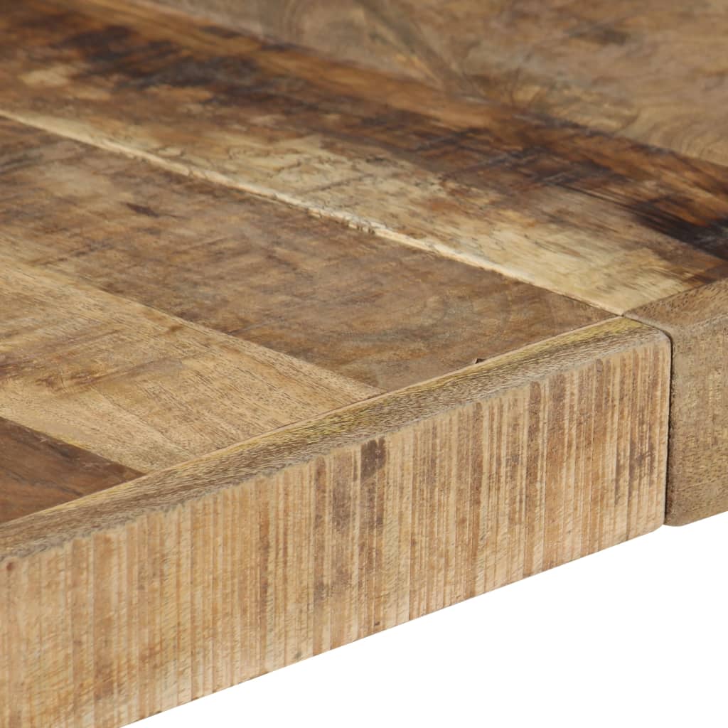 Couchtisch 140x140x40 cm Raues Mangoholz