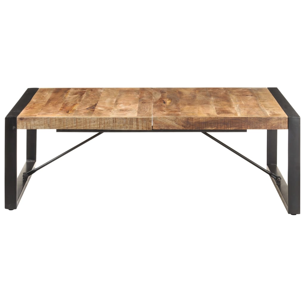 Couchtisch 120x120x40 cm Raues Mangoholz