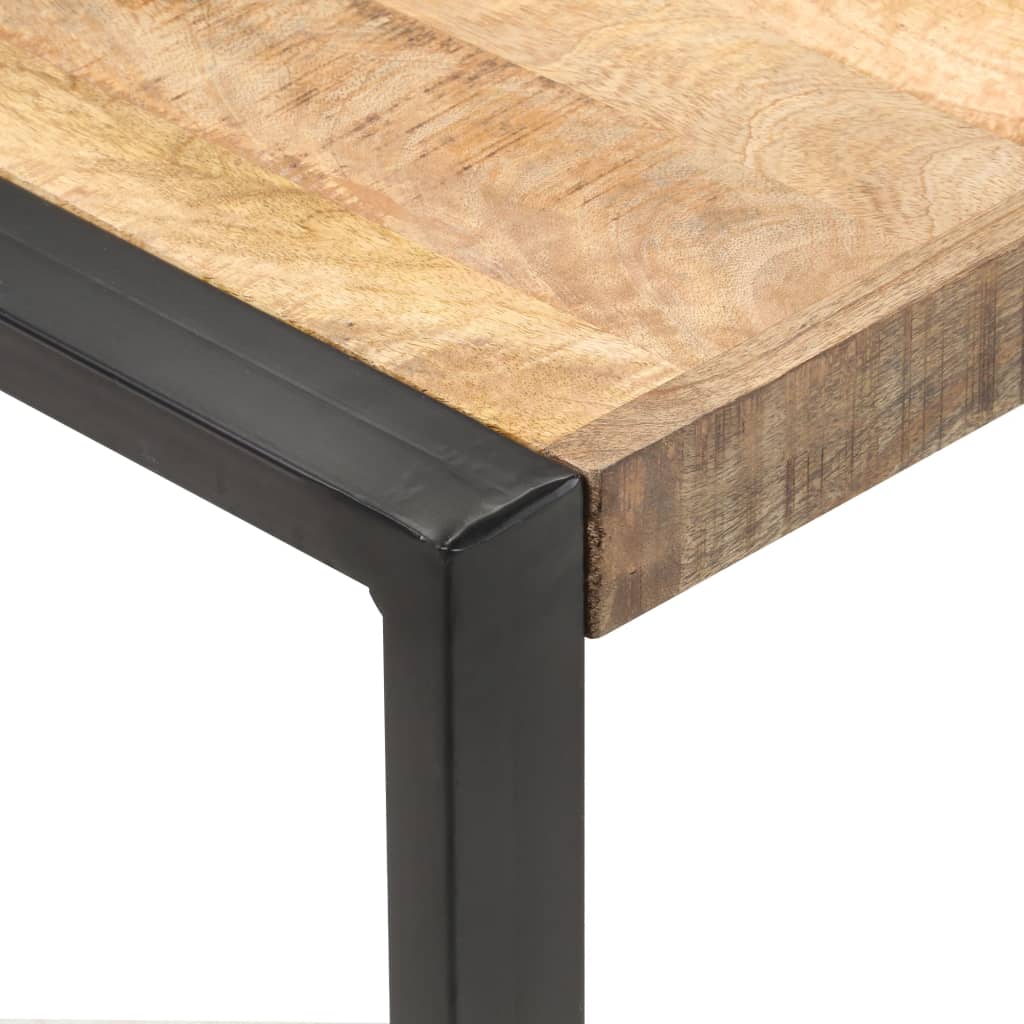 Couchtisch 120x120x40 cm Raues Mangoholz
